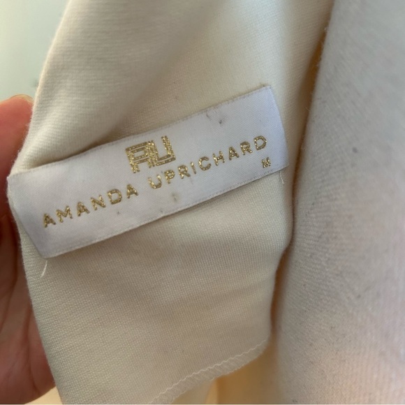 Amanda Uprichard Parker Midi Ruffle Dress in Ivory sz M - Picture 6 of 6